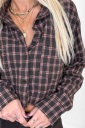 camicia crop flanellata sarah